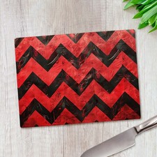 Red & Black Chevron Pattern