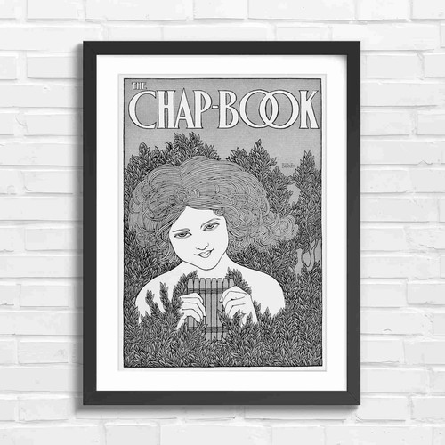 Art nouveau girl - art, floral