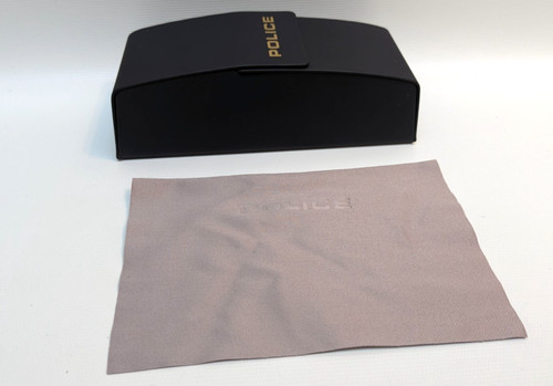 Police black hard - glasses, case