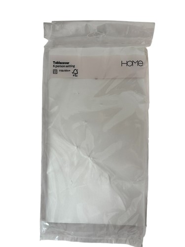 White table cover persons - 6,