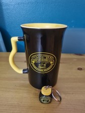 Vintage Marmite Mug & Keyring set Novelty Yellow & Black Tea Coffee Cup