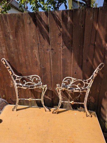 Vintage cast iron - cast, bench