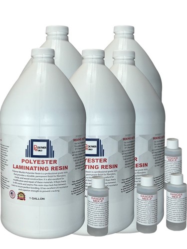 Polyester resin gallons for - resin, 5