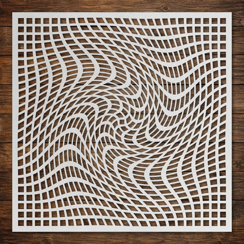 Geometric grid stipple - grid, #8