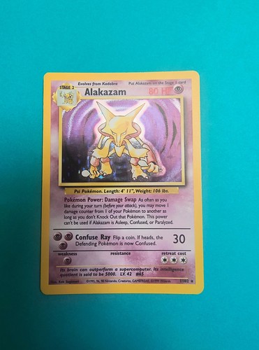 Pokémon tcg alakazam base set - pokémon, tcg-alakazam