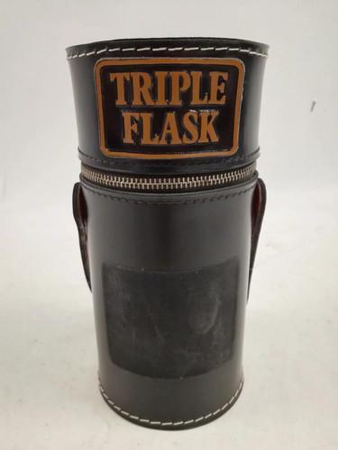 Vintage triple flask glass - vintage,