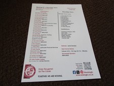 WOKING  v  BRACKLEY TOWN  2025/26  F.A.CUP 4th qualifying round OCTOBER 11th s/s