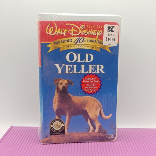 Old yeller vhs 40th - old,