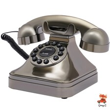 Vintage style corded phone old - phone,