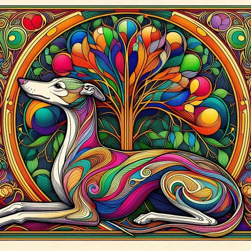 Greyhound lurcher - greyhound,