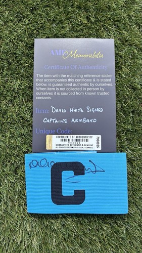 David white signed captain - david, captain’s