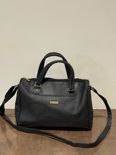 Faux leather handbag nathalie - leather, handbag,