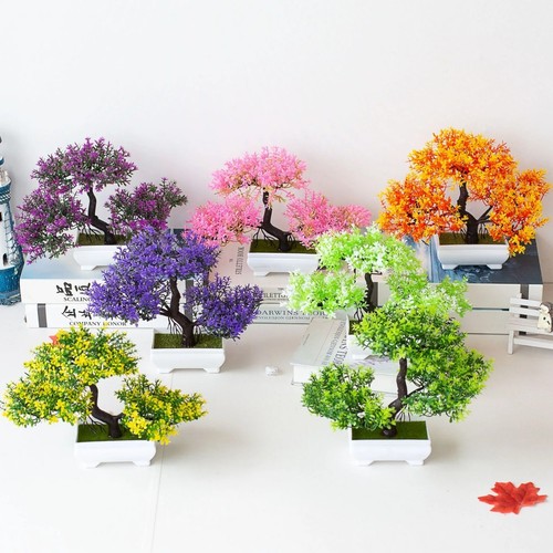 Artificial bonsai tree plants - artificial,