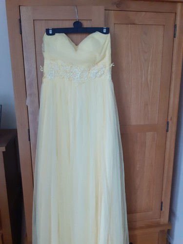 Lemon prom bridesmaid dress - or,