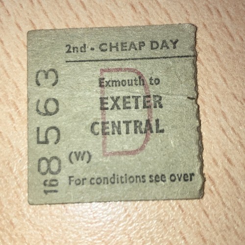 Half railway ticket - railway., (