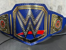 Universal Blue Championship Title Belt WWE Wrestling Belt Adult Replica 2MM NEW
