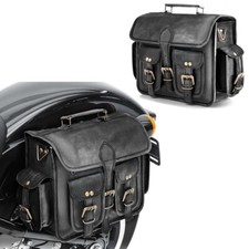 2X Leather saddlebag for