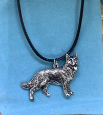 German Shepherd Silver Pewter