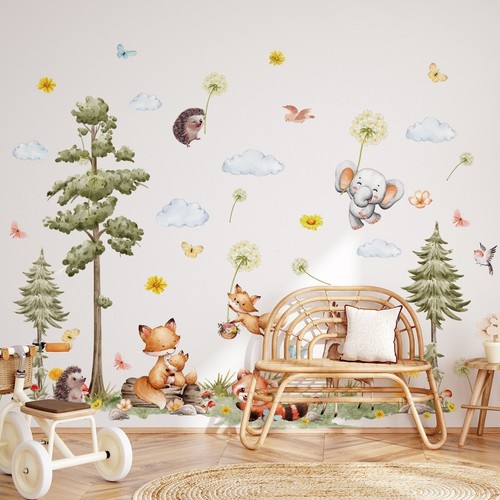 Large forest animals decals - large,