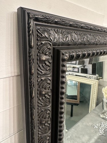 Mirror large antique silver - x,