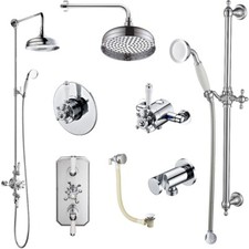 Traditional Chrome Bath Shower