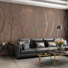 Brown 3D Wave Stripe Wallpaper for Living Room Bedroom Embossed Thick Wall Paper