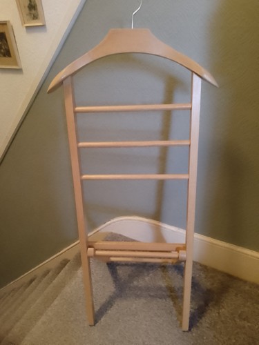 Vintage wooden folding valet - vintage,