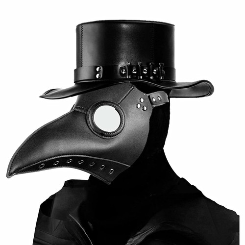 Black plague doctor beak full - plague,