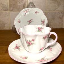 Vtg Shelley China Bridal Rose