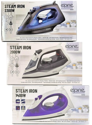 Elpine steam iron 1400w 2000w - elpine,
