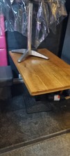 Solid Wood Table With Metal