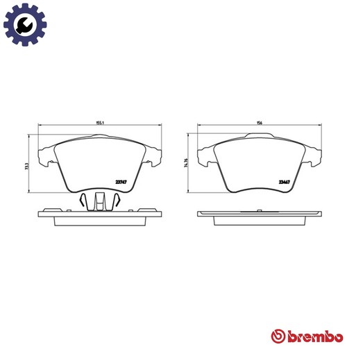 Brake pad set - set, 85