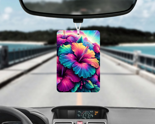 Neon hibiscus car air - neon,