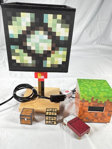Minecraft glowstone table lamp - minecraft,