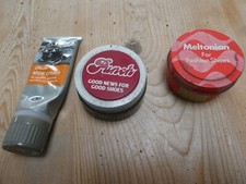 3 OLD SHOE POLISHING CREAMS #1372