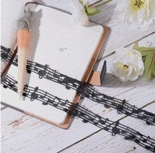 2 Yards Musical Note Ribbon Crafting Sewing Ribbon Decorative Journal Art