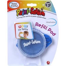 Paint-Sation Refill Pod - Blue - Anti-Gravity Washable Poster Paint - No Spills