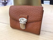 Mulberry Polly Push Lock Continental Purse/Wallet, Pumpkin Grain Leather 