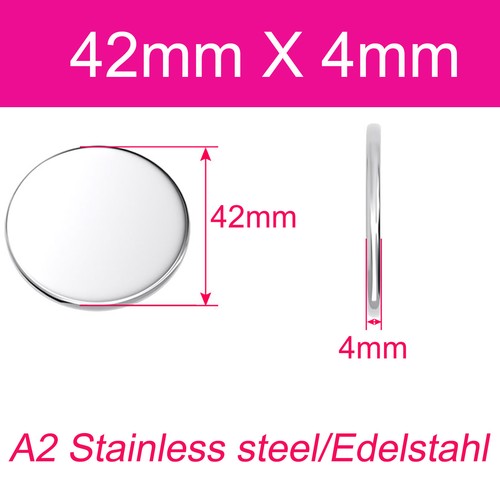 Round plate stainless - round, a2