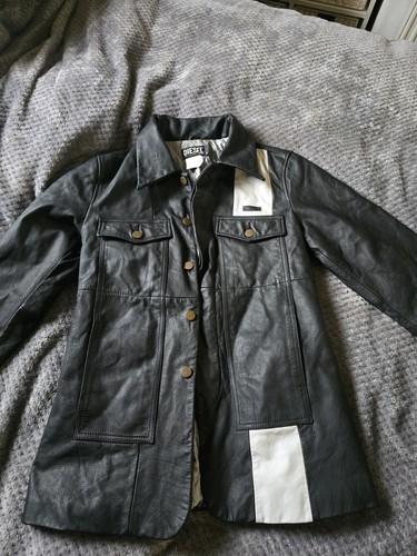 Diesel leather jacket - leather,