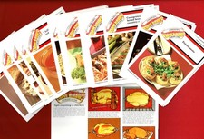 1970's ALISON BURT'S RECIPE CARDS- HAMLYN SUPER SAVING COOKERY CARDS x 51 (OD01)