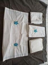 Single Embroidered Duvet, 2 Sheets And Pillow Case Set