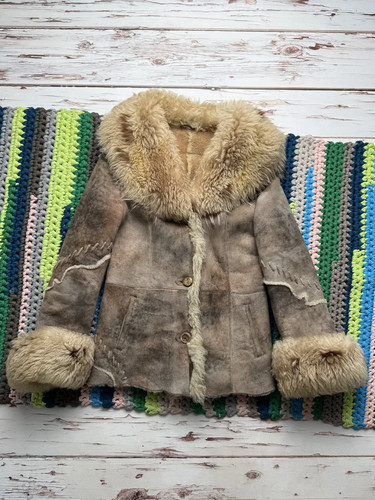 Vintage real sheepskin - real,