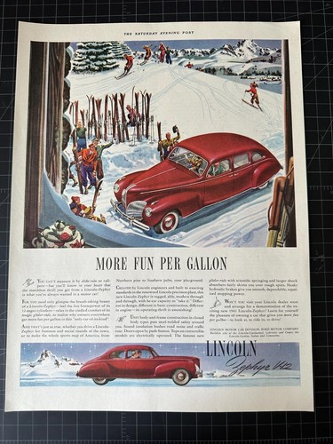 Vintage 1941 lincoln zephyr - vintage,