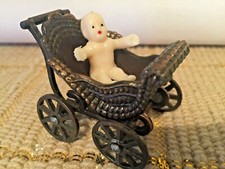 Carriage Buggy Miniature Doll