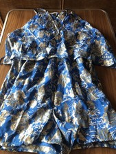 Ladies blue and gold playsuit