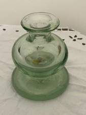 RARE Victorian Green Dump Glass Inkwell Paperweight In Superb Condition c. 1890