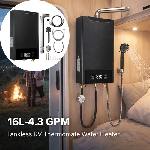130000btu 16l tankless gas - 16l, hot