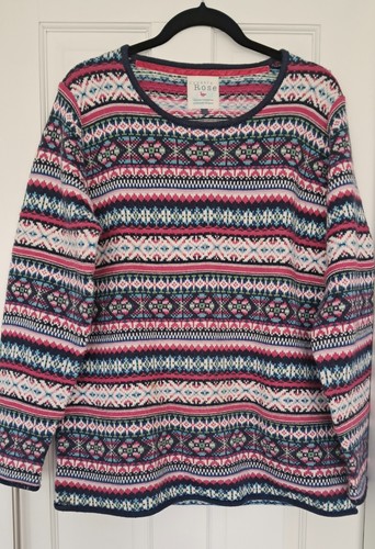 Country rose fairisle jumper - country,
