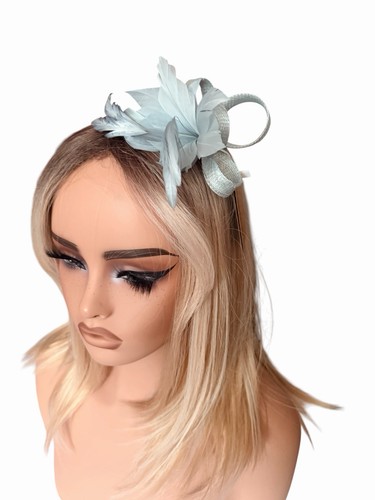 Pale blue fascinator small - fascinator,